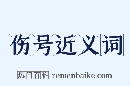 伤号近义词是什么意思的图片